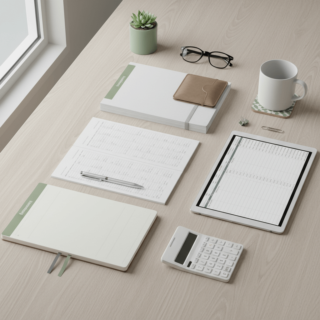Firefly_Gemini Flash_Flat lay of financial planning d 985004 25r