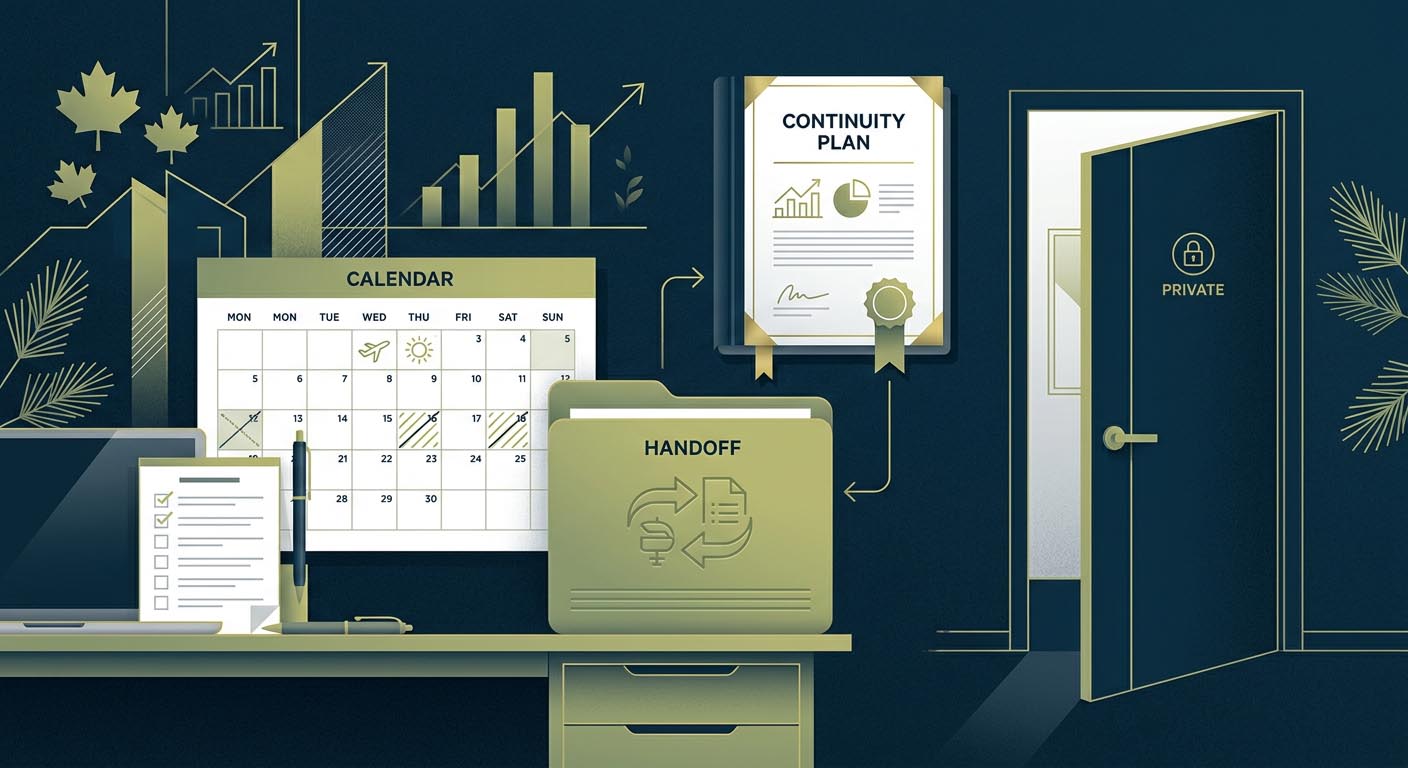 Have a continuity plan - Tips for Business Owners taking time off